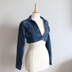 Y2K Jazzie | Denim Cropped Jacket L
